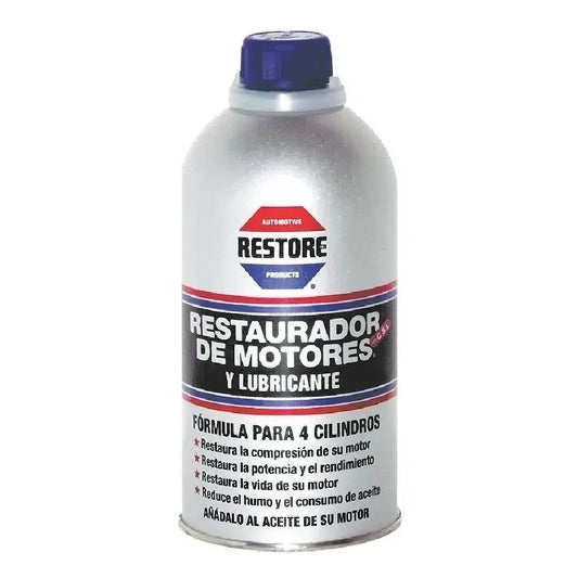 RESTAURADOR RESTORE DE MOTORES Y LUBRICANTE 4 CILINDROS 266ML