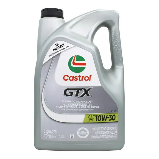 ACEITE CASTROL SAE 10W30 GTX SYNTHETIC TECNOLOGY 3X PROTECT 5L.