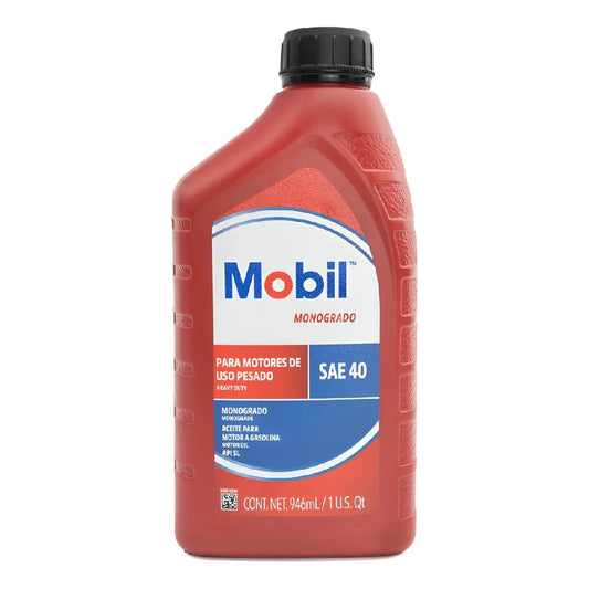 ACEITE MOBIL SAE 40 MONOGRADO GAS 1L