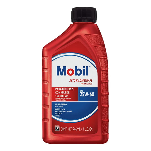 ACEITE MOBIL SAE 25W60 ALTO KILOMETRAJE 1L