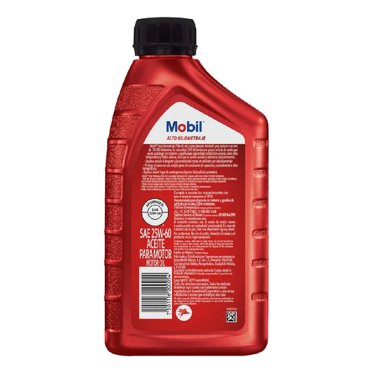ACEITE MOBIL SAE 25W60 ALTO KILOMETRAJE 1L