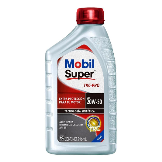 ACEITE MOBIL SAE 20W50 SUPER TRC-PRO API SP MULTIGRADO MOTORES A GASOLINA 1L