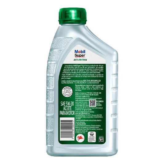 ACEITE MOBIL SAE 5W20 ANTI-FRICTION GAS 1L