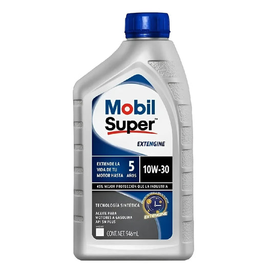 ACEITE MOBIL SAE 10W30 SUPER EXTENGINE API SP MULTIGRADO MOTOR A GASOLINA 1L