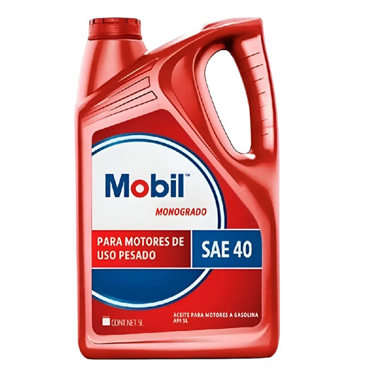 ACEITE MOBIL SAE 40 MONOGRADO GAS 5L