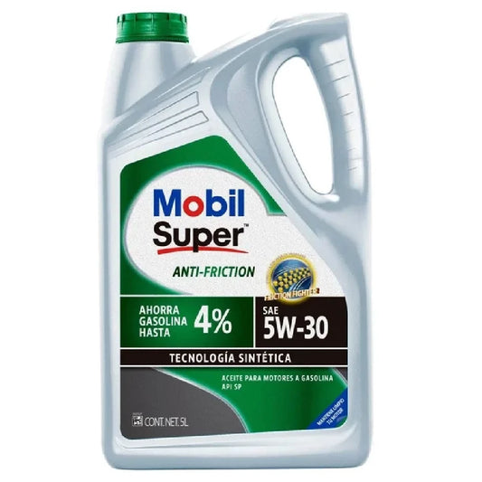 ACEITE MOBIL SAE 5W30 SUPER ANTI-FRICTION API SP MULTIGRADO MOTOR A GASOLINA 5L