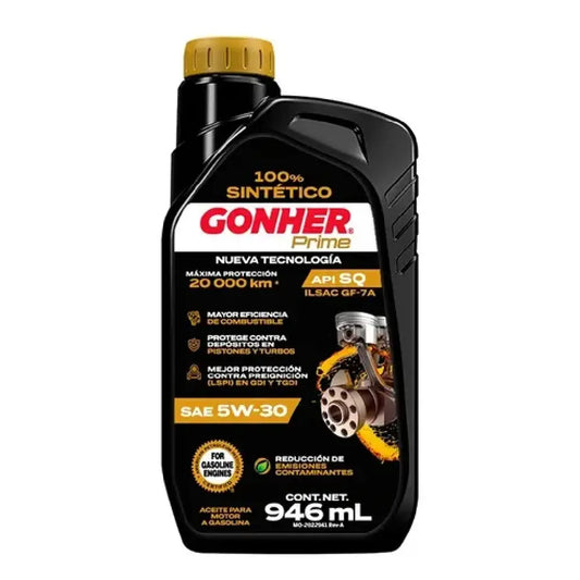 ACEITE GONHER SINTETICO 5W30 API SQ 946