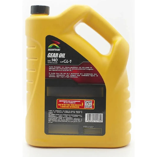 ACEITE ROSHFRANS SAE 140 MONOGRADO API GL-1 5L