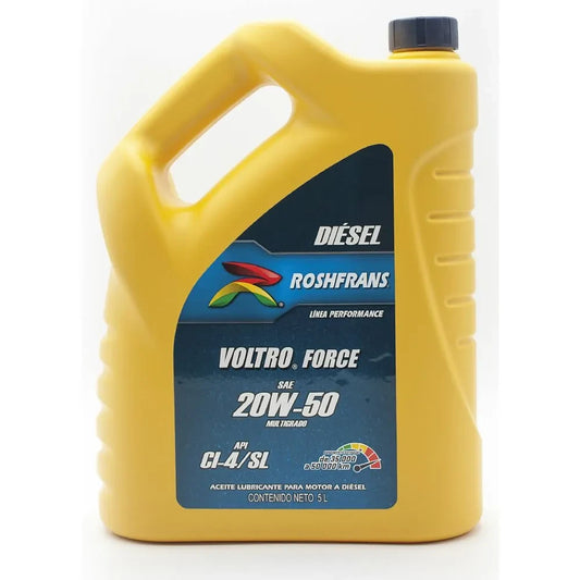 ACEITE ROSHFRANS SAE 20W50 MULTIGRADO MOTOR A DIESEL 5L.