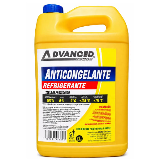 ANTICONGELANTE ADVANCE AMARILLO COOLANT 3.78LT