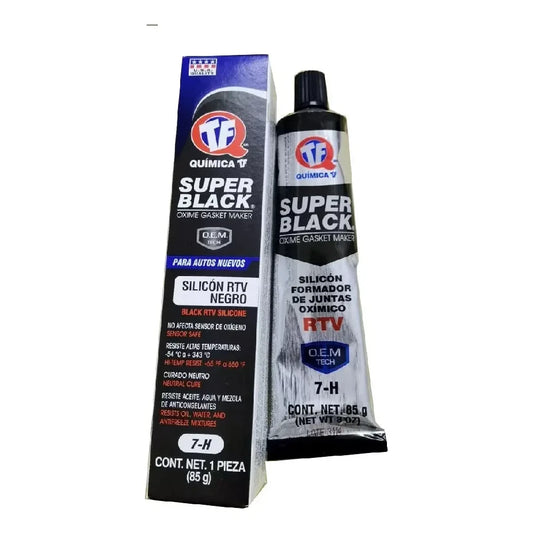 SILICON NEGRO CARROS NUEVOS SUPER BLACK 85 GR