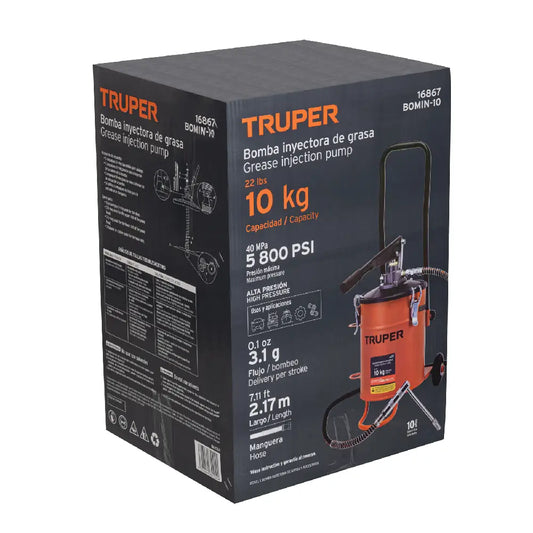 BOMBA INYECTORA DE GRASA 10 KG TRUPER