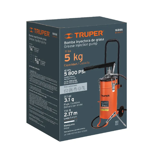 BOMBA INYECTORA DE GRASA 5KG TRUPER