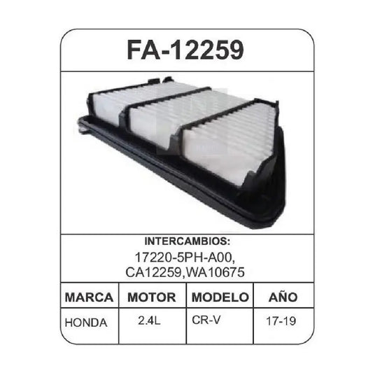 FILTRO AIRE CRV 2.4L 17-19