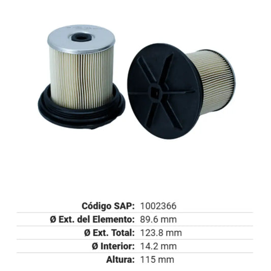 FILTRO COMBUSTIBLE GONHER PARA FORD F350 DIESEL