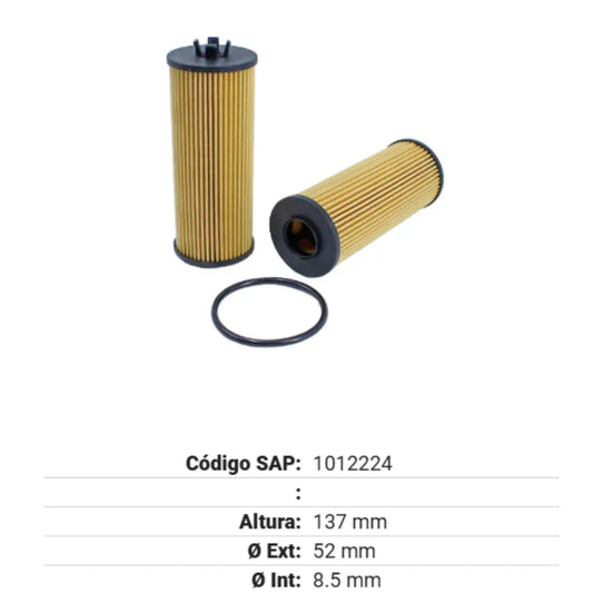 FILTRO DE ACEITE GONHER CHRYS. 200 V6 3.6 11-13/ JEEP. GRAND CHEROKEE 11-13
