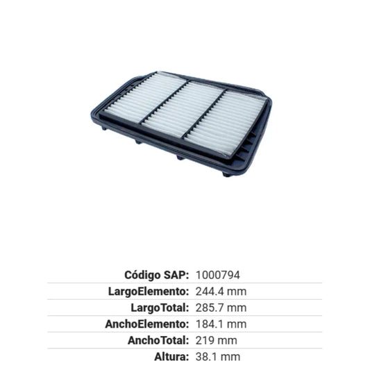 FILTRO DE AIRE GONHER CHEVY OPTRA L4 2.04 - 10