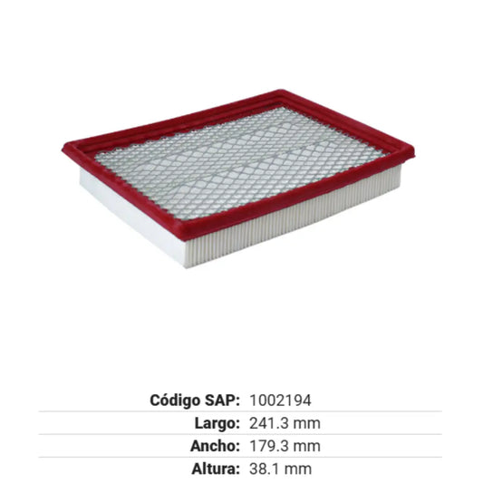 FILTRO PARA AIRE GONHER 300M V6 3.5 99 - 04