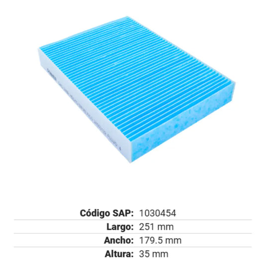 FILTRO PARA CABINA GONHER NISSAN ROGUE L4 2.5L 14-20
