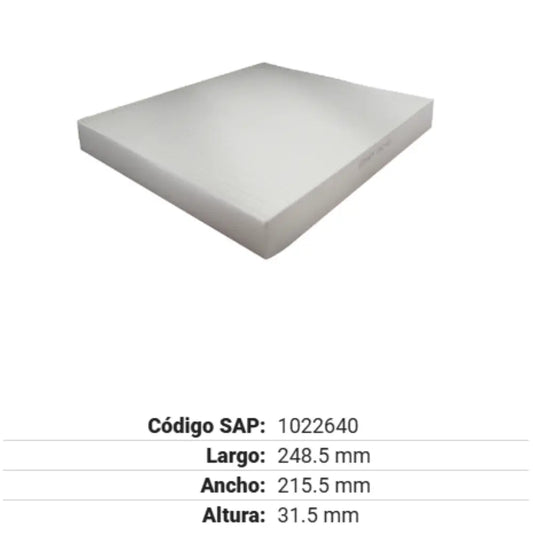 FILTRO DE CABINA GONHER VW VENTO 1.6L 14-19 (CF10381)