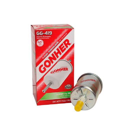 FILTRO GONHER PARA GASOLINA DE MATIZ,AVEO.
