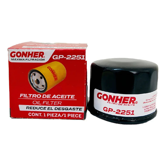 FILTRO ACEITE GONHER ZUZUKI IGNIS 4CIL 1.2L 17-19