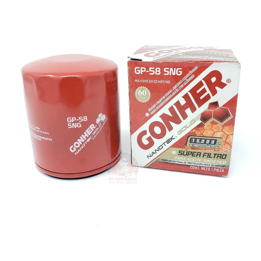 FILTRO GONHER PARA ACEITE TOYOTA