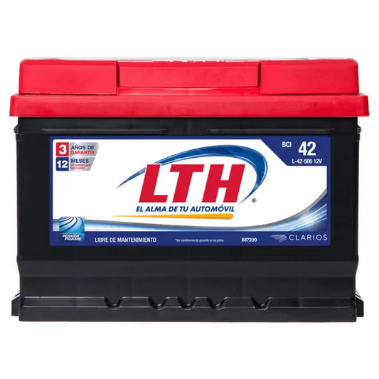 ACUMULADOR LTH PARA NISSAN VERSA 12V CCA: 500A CA: 625A