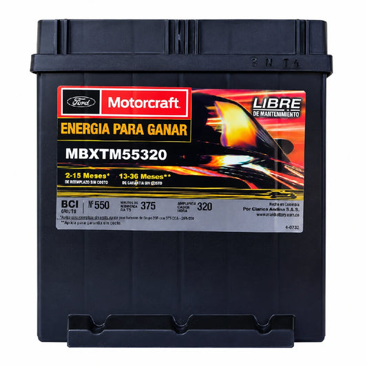 ACUMULADOR MOTORCRAFT PARA ATOS 12V CCA: 320A CA: 375A