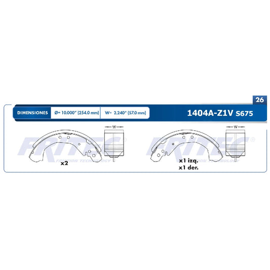 JGO BALATA TRAS FRITEC CHEV SILVERADO 95-96