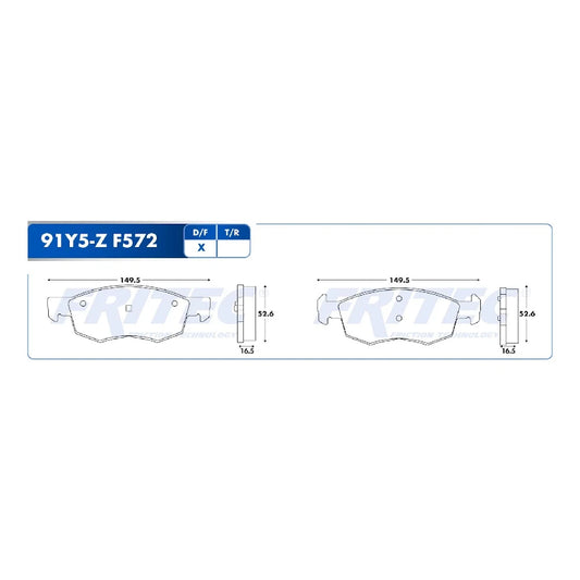 BALATA DEL FRITEC DODGE RAM 700 SLT 4L 1.3 20-21