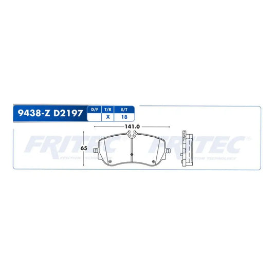 BALATA FRITEC TRAS. VW. CRAFTER 19-21