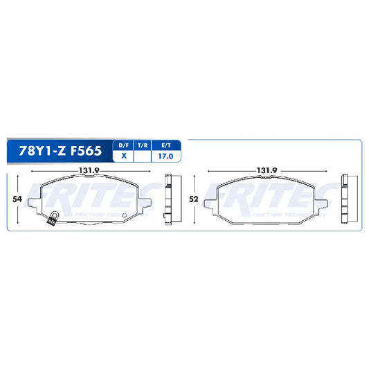 BALATA FRENO FRITEC DEL CHEV ONIX 20-21