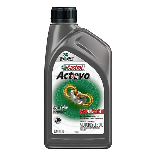 ACEITE CASTROL SAE 20W50 4T ACTEVO 1L.