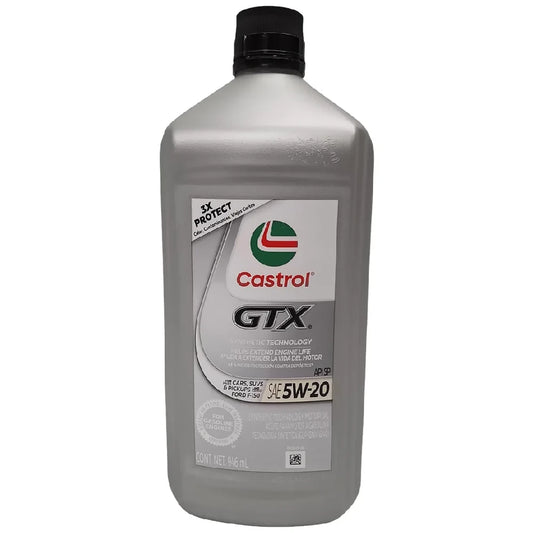 ACEITE CASTROL 5W20 GTX 3X PROTEC MULTIGRADO MOTOR A GASOLINA 5L