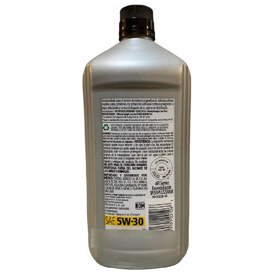 ACEITE CASTROL SAE 5W30 GTX SYNTHETIC TECNOLOGY 3X PROTECT GAS 1L