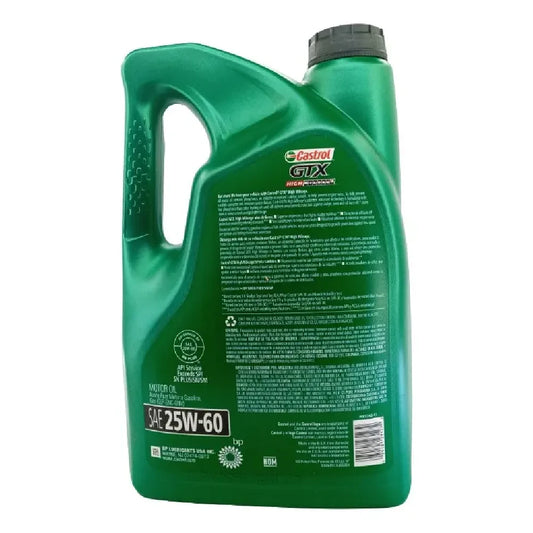 ACEITE CASTROL SAE 25W60 GTX MULT MOTOR A GASOLINA 5L