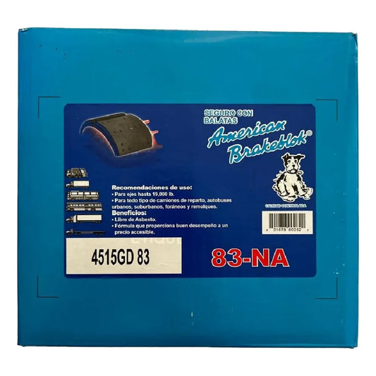 BALATA FRENO DE BLOCK AMERICAN BRAKEBLOK DE 14 PERFORACIONES PARA EJE TRASERO PARA INTERNATIONAL 4300 02-08