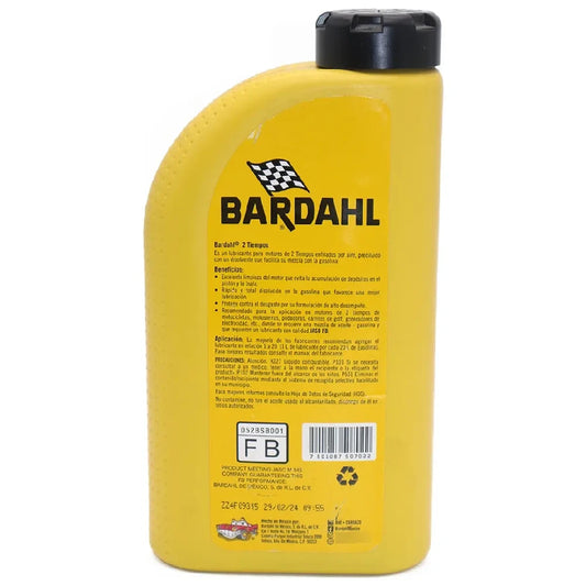 ACEITE LUBRICANTE BARDAHL PARA MOTOS 2T 1L