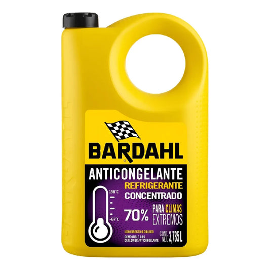 ANTICONGELANTE BARDAHL REFRIGERANTE CONCENTRADO CLIMAS EXTREMOS 70% 3.785 L