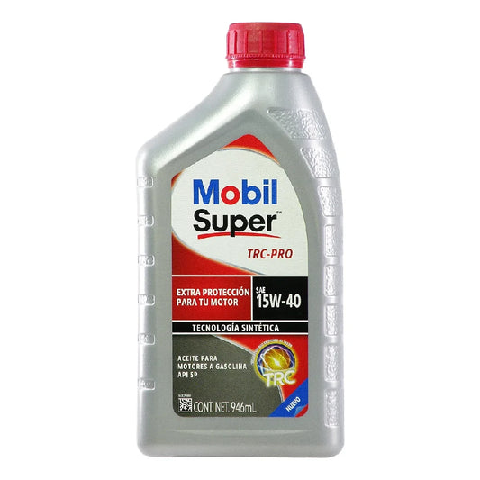ACEITE MOBIL SAE 15W40 SUPER TRC-PRO API SP MULTIGRADO MOTOR A GASOLINA 1L