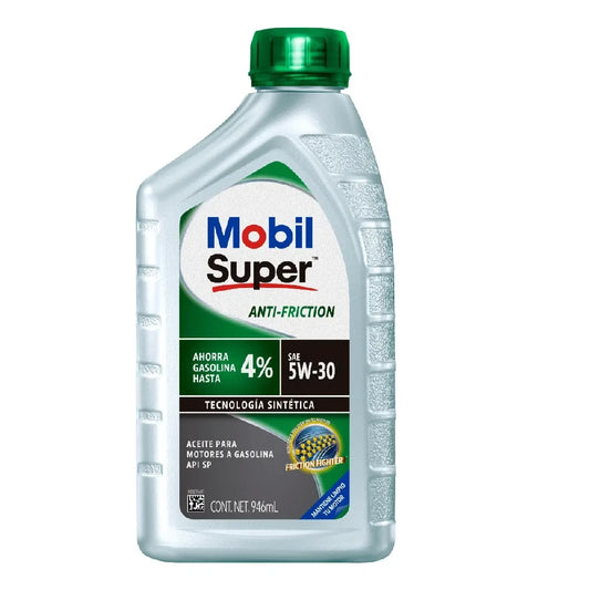 ACEITE MOBIL SAE 5W30 SUPER ANTI-FRICTION API SP MULTIGRADO MOTOR A GASOLINA 1L