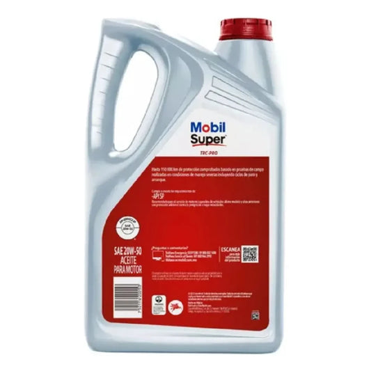 ACEITE MOBIL SAE 20W50 SUPER TRC-PRO API SP MULTIGRADO MOTORES A GASOLINA 5L