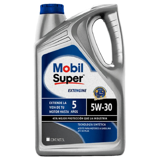 ACEITE MOBIL SAE 5W30 SUPER EXTENGINE SINTETICO 5L.