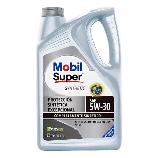 ACEITE MOBIL SAE 5W30 SUPER SYNTHETIC API SP MULTIGRADO MOTORES A GASOLINA 5L