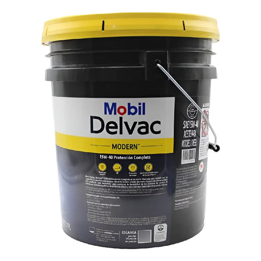 ACEITE MOBIL SAE 15W40 MODERN CP DIESEL CUBETA 19L TAPA AMARILLA