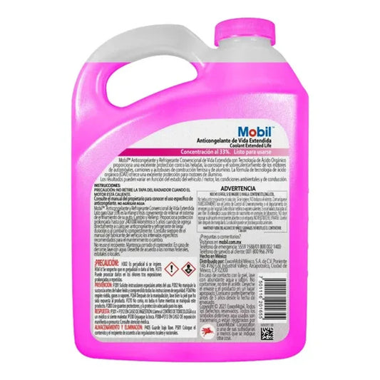 ANTICONGELANTE MOBIL 33% LISTO PARA USARSE 1L