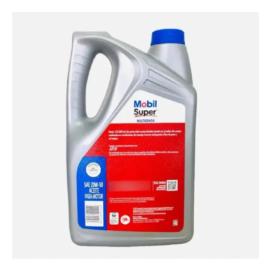 ACEITE MOBIL SAE 20W50 M-SUPER MULTIGRADO GAS 5L
