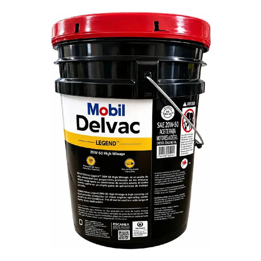 ACEITE MOBIL SAE 20W50 M-DELVAC LEGEND DIESEL CUBETA 19L