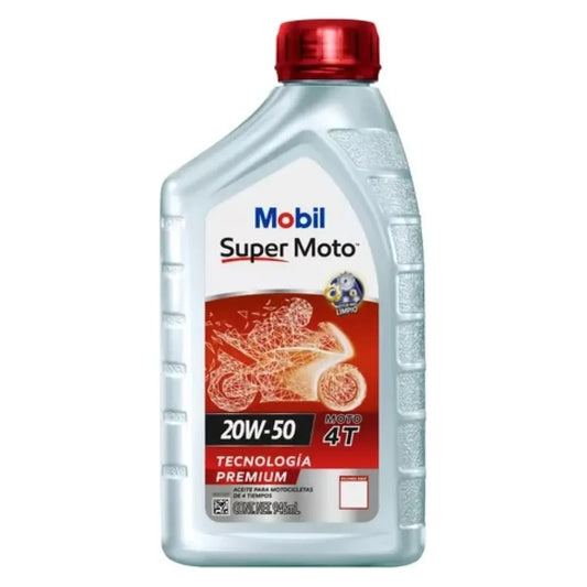 ACEITE MOBIL SAE 20W50 4 TIEMPOS MOTO GAS 1L